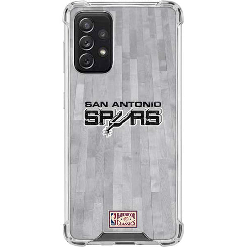 NBA San Antonio Spurs Hardwood Classics Galaxy A72 5G Clear Case